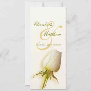 Convites Cardápio de jantar de recepção de casamento com bo
