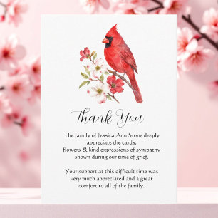 Convites Cardinal Vermelho Flor de Funeral de Morte