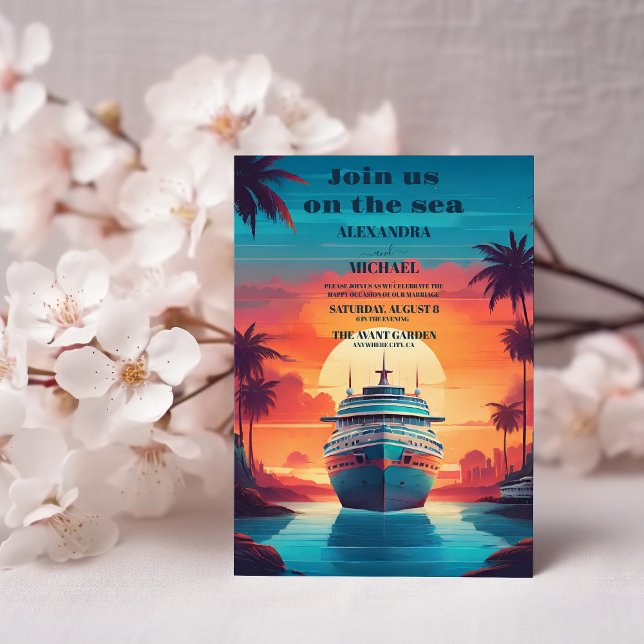 Convites Caribe casamento de trópicos cênicos costeiros à b (Criador carregado)