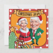 Caricatura dos Avós de Natal Personalizados
