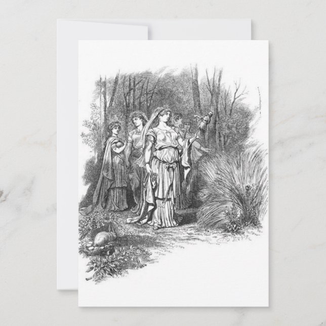 Convites Carl Emil Doepler - Frigg como Ostara (Frente)