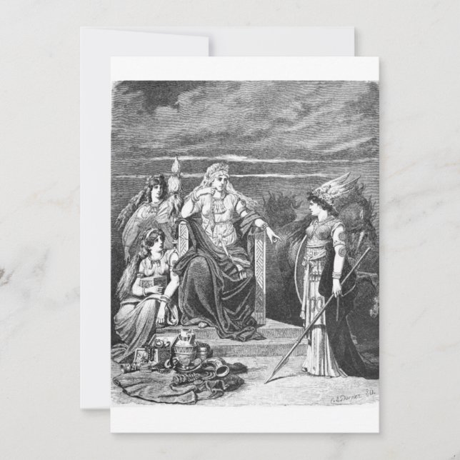 Convites Carl Emil Doepler - Frigg e seus Atendedores (Frente)