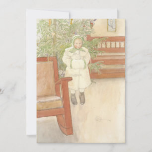 Convites Carl Larsson - Menina e cadeira de balanço