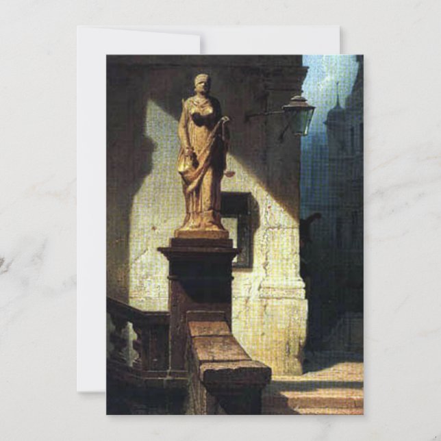Convites Carl Spitzweg - Justitia (Frente)
