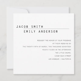 Convites Carly Modern Wedding Invitation