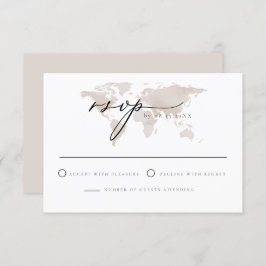 Convites Carmen - Viagem Watercolor Map Adventure RSVP