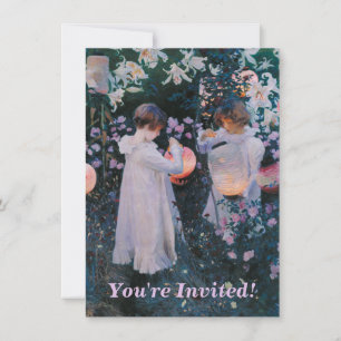 Convites Carnação Lily Lily Rosa John Singer Sarger Art