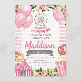 Convites Carnaval Aniversário, Circus Aniversário