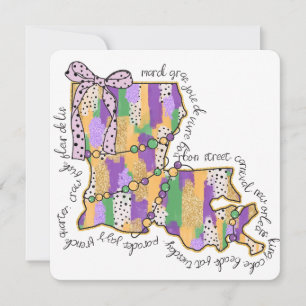 Convites Carnaval da Rua Bourbon, Mardi Luisiana