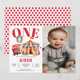 Convites Carnaval de 1 rua do Grande Circo Foto de Aniversá