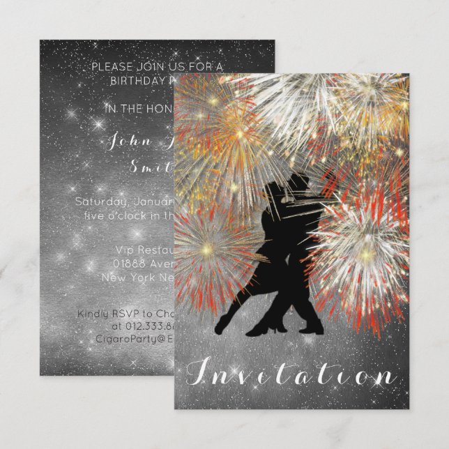 Convites Carnaval de Dança de Tango (Frente/Verso)