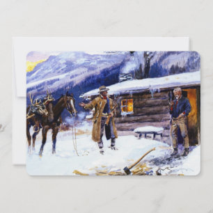 Convites “Carne de Natal” de Charles M Russell