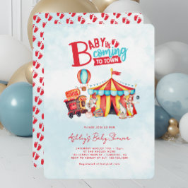 Convites Carnival Circus Baby Shower