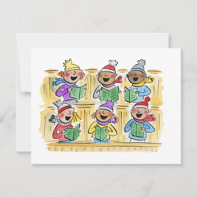 Convites Caroleiros de Natal (Frente)