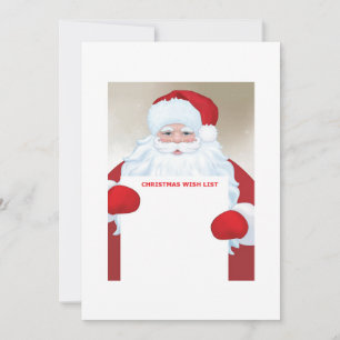 Convites "Caros Papais noeis, Lista de Desejos de Natal par