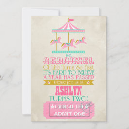 Convites Carousel Birthday