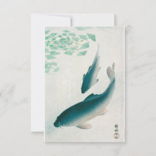 Convites Carp ou Koi (1926) apresentada por Ohara Koson