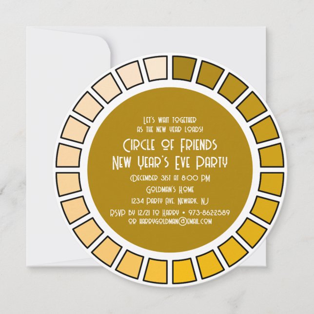 Convites Carregamento de Ano Novo (Frente)