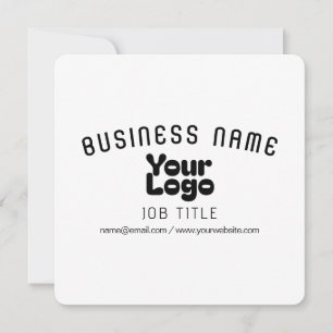 Convites Carregar Logotipo Branco & Preto (editável)