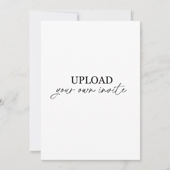 Convites Carregue seu próprio (Frente)