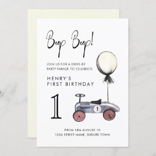 Convites Carro 1rua distante socialmente do Parado de Anive