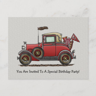 Convites Carro antigo bonito