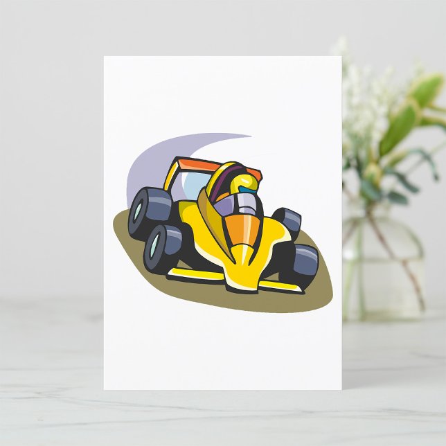 Convites Carro Corrente Fórmula 5 (Criador carregado)