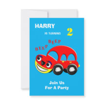 Carro de Cartografia Divertido Que Era Aniversário