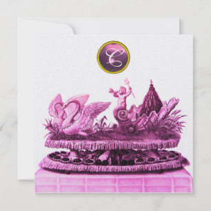 CONVITES CARRO DE CISNES COM BOLO DE NOIVA CASAMENTO NA PRA
