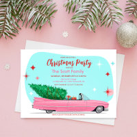 Carro de Férias de Natal Retro