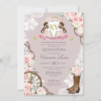 Carro Quinceanera, Cinza Rosa de Crest Elegante 