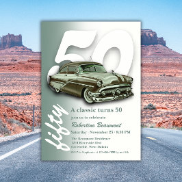 Convites Carro Verde Clássico Completa 50 Anos