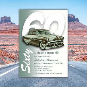 Convites Carro Verde Clássico Completa 60 Anos