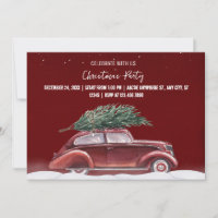 Carro vintage da festa de Natal