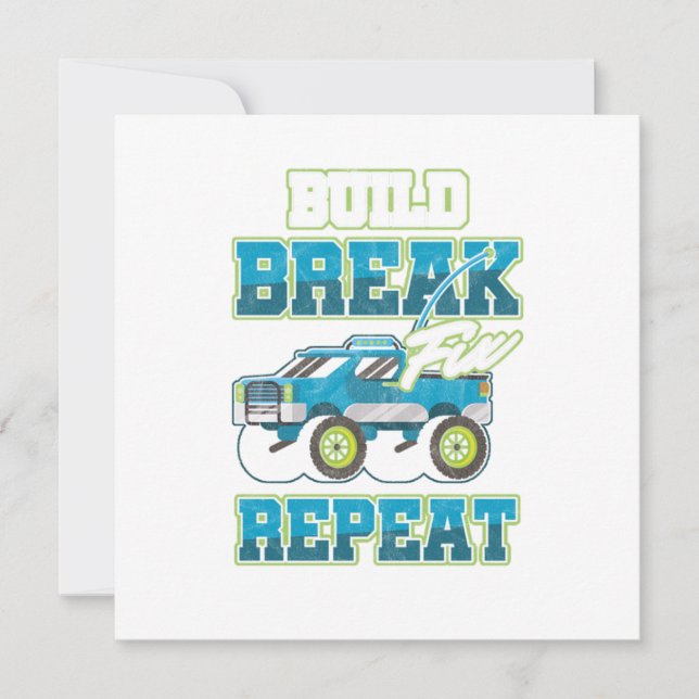 Convites Carros Controlados por Rádio Mecânico Pilotos de R (Frente)