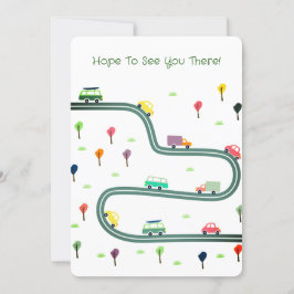 Convites Carros Pequenos E Bonitos Viajando Na Estrada