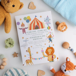 Convites Carrossel Circus Color Carnival Aniversário