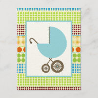 Carruagem Azul Chá de fraldas e Pontos Boho