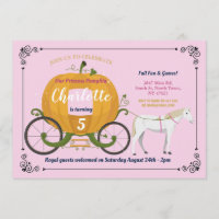 Carruagem de abóbora Festa de aniversario de menin