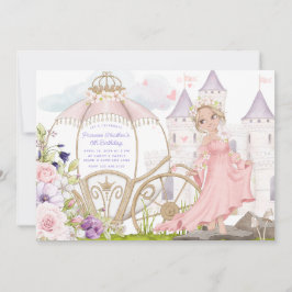 Convites Carruagem real | Aniversário da Princesa Loira