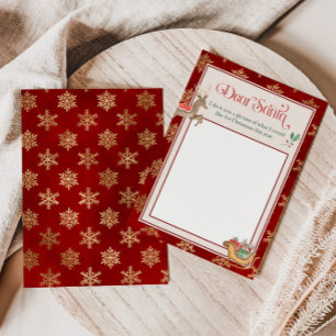 Convites Carta aos Papai noel. Desenhar a modelo de imagem
