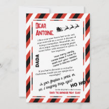 Carta DADA de Papai Noel O Trenó que Esqueceu