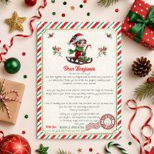 Carta de Despedida do Elfo de Natal | Despedida do