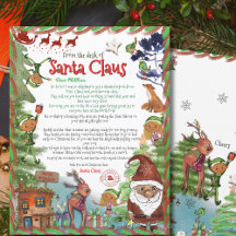Carta de Natal Ilustrada com Aquarela Premium
