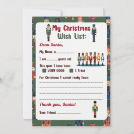 Convites Carta de Natal para Papais noeis - Noz-cracker