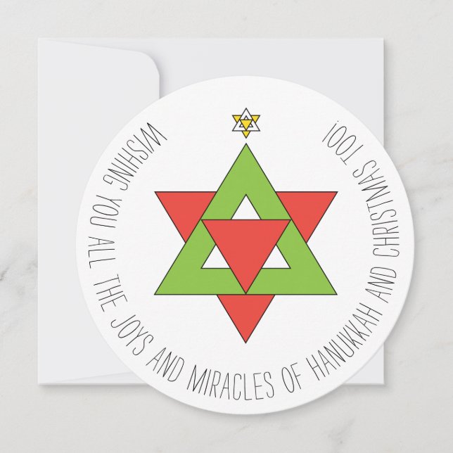Convites Carta de Saudação da Árvore de Natal de David (Frente)