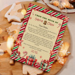 Convites Carta do Natal<br><div class="desc">Carta personalizada de Santa Cláusula. Dê ao seu filho,  este ano,  uma carta especial e fofa de Papais noeis. Coleção: https://www.zazzle.com/collections/love_christmas_collection-119212194434211063</div>