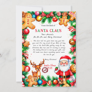 Convites Carta Mágica de Natal do Papai Noel