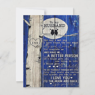 Convites Carta para o meu marido Presente para o marido
