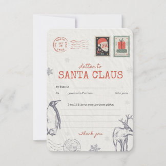 Convites 🎅Carta para o Papai Noel | Lista de Desejos de Na